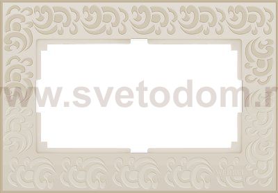 Рамка для двойной розетки (слоновая кость) Werkel WL05-Frame-01-DBL-ivory