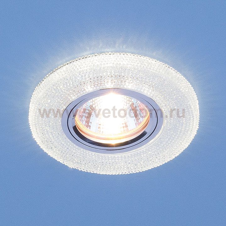 Встраиваемый точечный светильник со светодиодной подсветкой 2130 MR16 CL прозрачный Elektrostandard