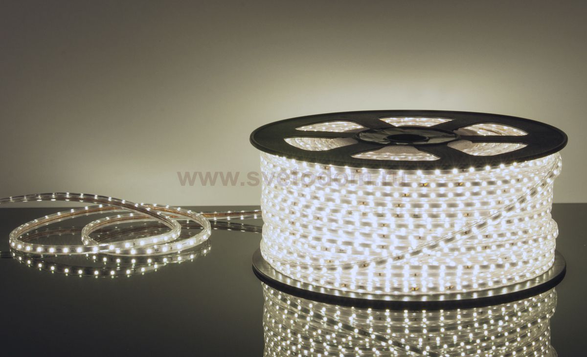 Светодиодная лента Elektrostandard LSTR001 220V 4,4W IP65 белый