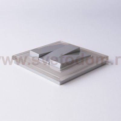 WL06-SW-3G/Выключатель трехклавишный (серебряный) Werkel WL06-SW-3G