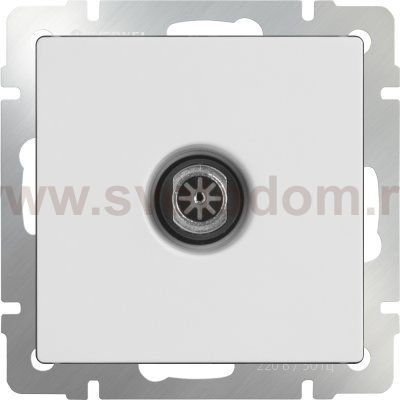 ТВ-розетка проходная  (белая) WL01-TV-2W Werkel