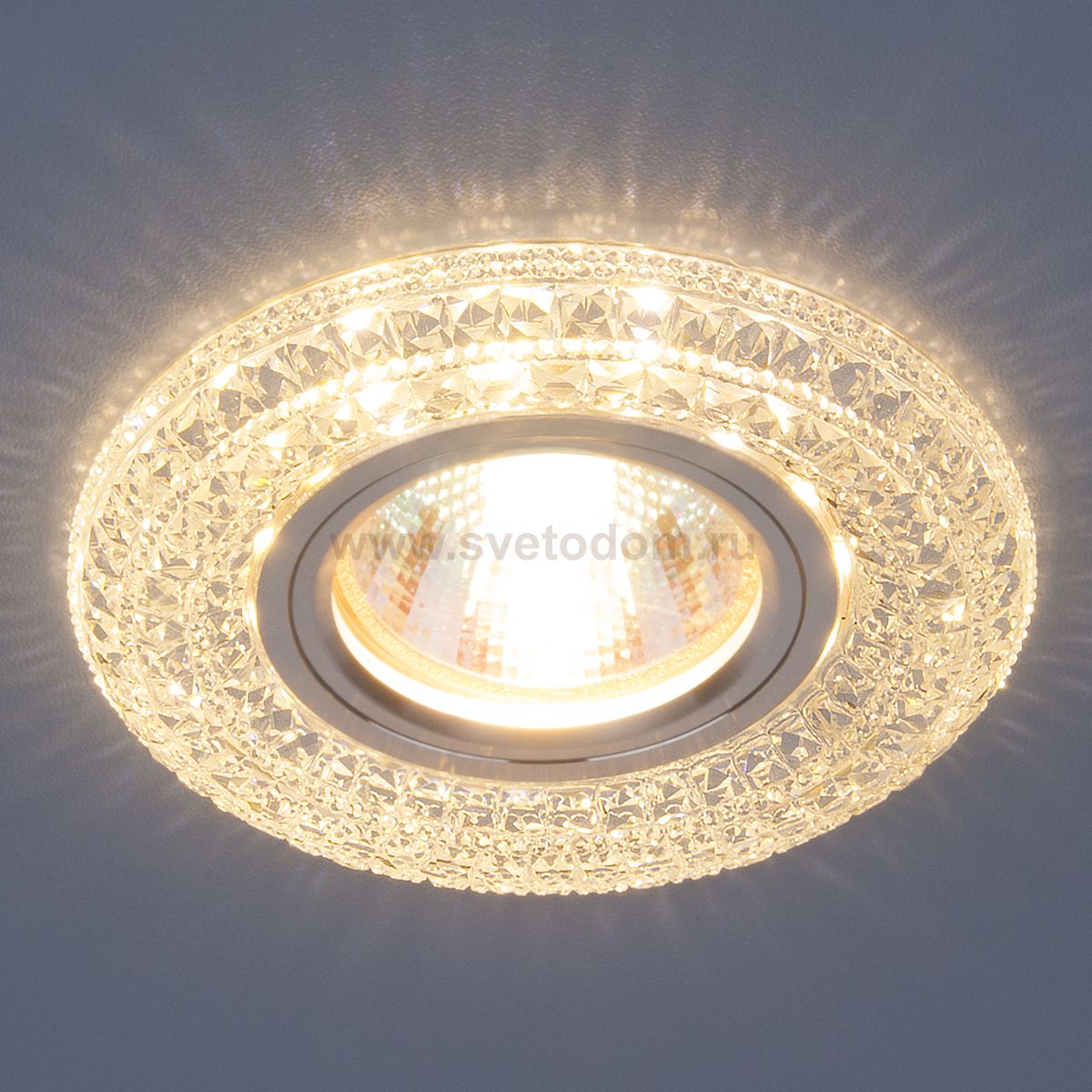 Встраиваемый потолочный светильник со светодиодной подсветкой Elektrostandard 2160 MR16 CL прозрачный