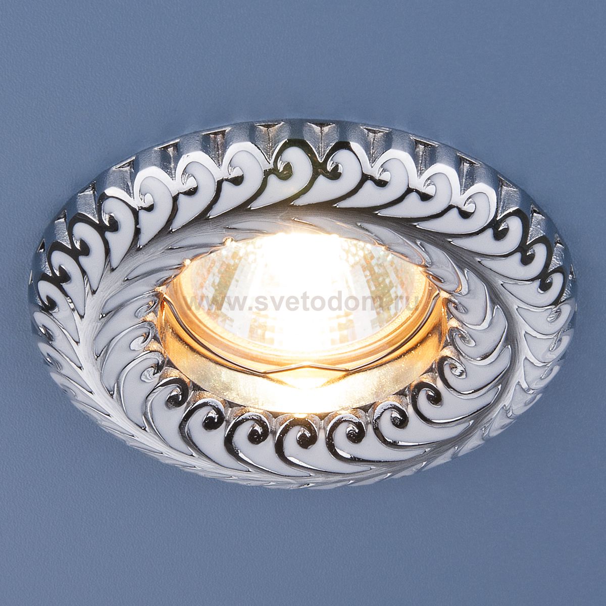 Точечный светильник Elektrostandard 7001 MR16 WH/SL белый/серебро