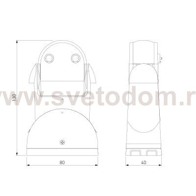 Инфракрасный датчик движения 12m 1,8-2,5m 1200W IP65 180° SNS-M-09 Elektrostandard