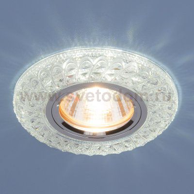 Встраиваемый точечный светильник со светодиодной подсветкой 2180 MR16 CL прозрачный Elektrostandard