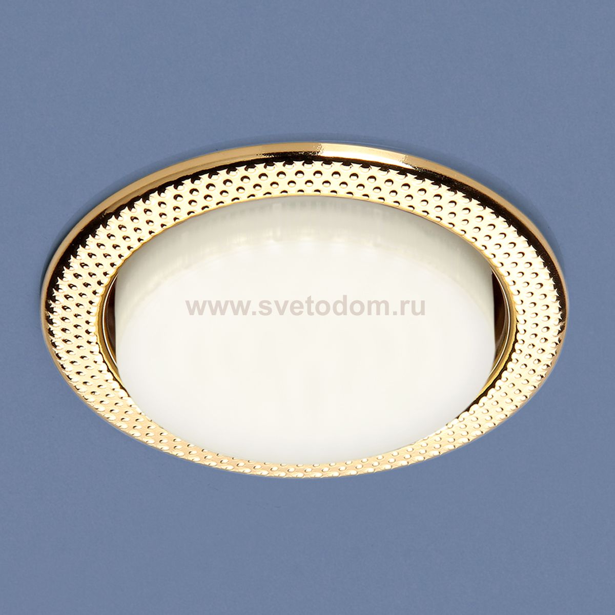 Встраиваемый точечный светильник Elektrostandard 1066 GX53 GD золото