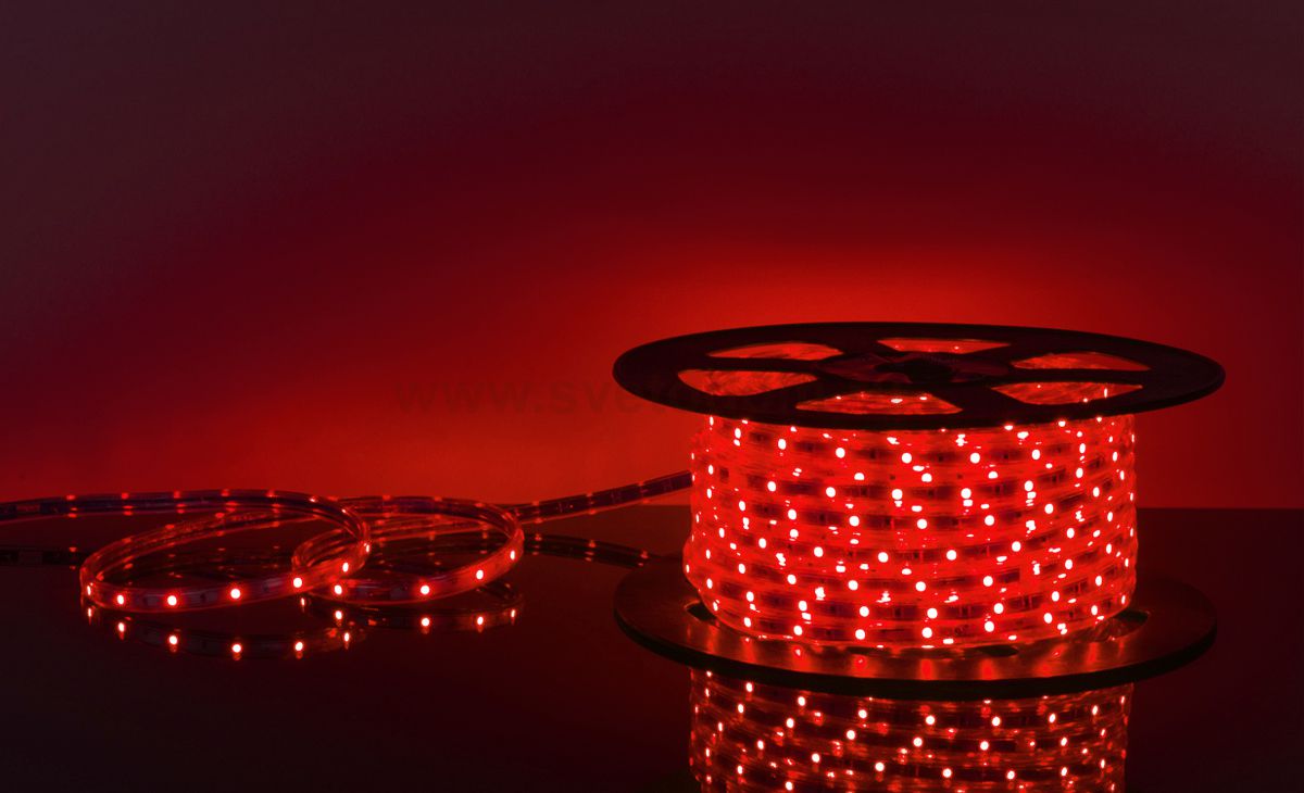 Светодиодная лента Elektrostandard LSTR002 220V 7,2W IP65 красный