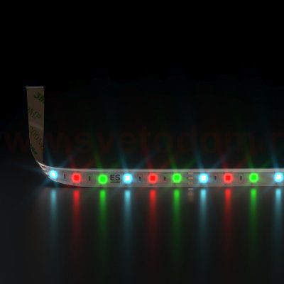 Светодиодная лента Лента светодиодная 12V 14,4W 60Led 5050 IP65 RGB, 5м Elektrostandard