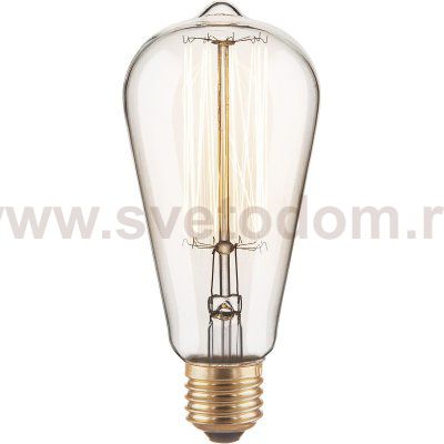 Ретро лампа Эдисона ST64 60W E27 Elektrostandard