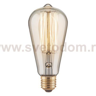 Ретро лампа Эдисона ST64 60W E27 Elektrostandard