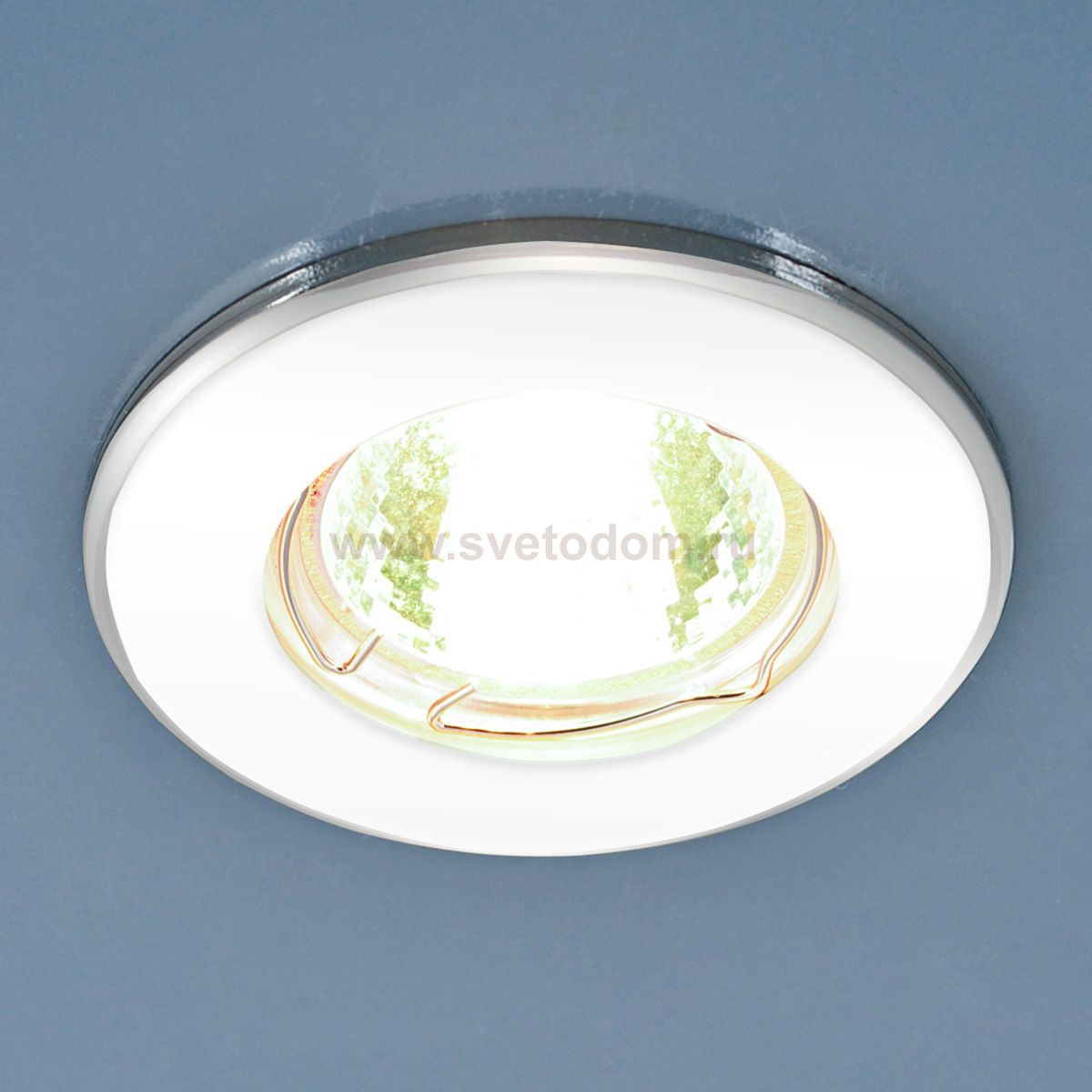 Точечный светильник Elektrostandard 7002 MR16 WH/SL белый/серебро