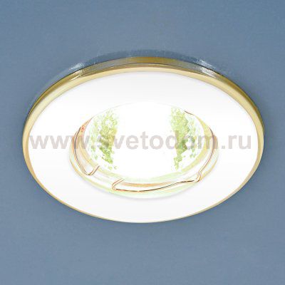 Точечный светильник Elektrostandard 7002 MR16 WH/GD белый/золото