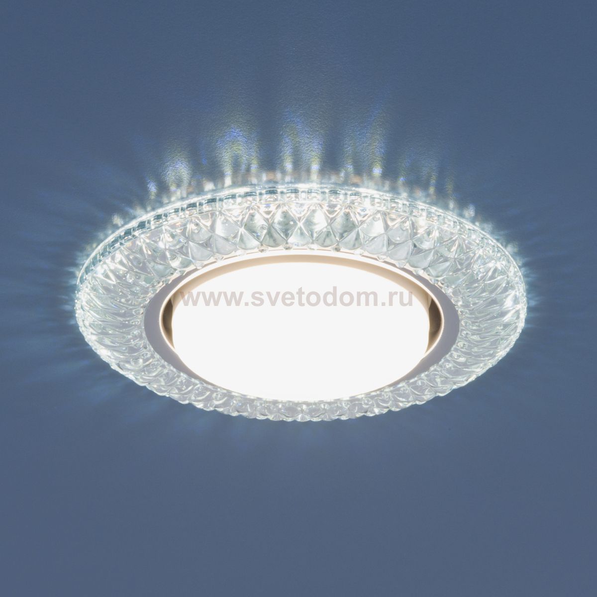 Точечный светильник со светодиодами 3020 GX53 CL прозрачный Elektrostandard