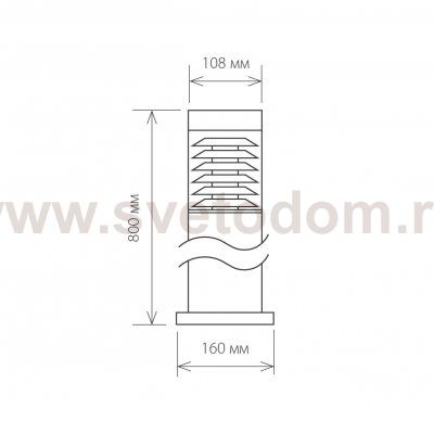 Ландшафтный светильник IP54 1507 TECHNO черный Elektrostandard
