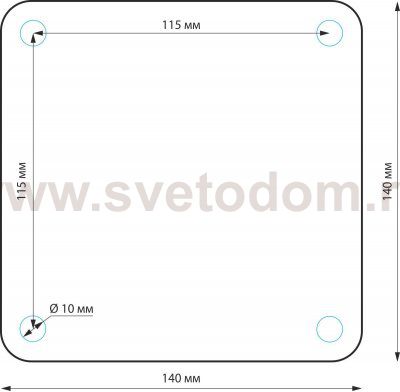 Ландшафтный светильник IP54 1550 TECHNO черный Elektrostandard