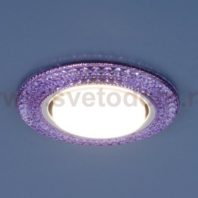 Точечный светильник со светодиодами 3030 GX53 VL фиолетовый Elektrostandard