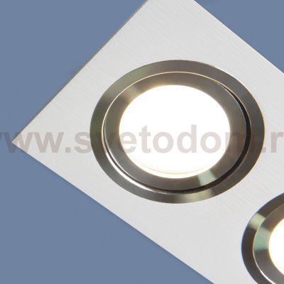 Точечный светильник с белой шлифованной поверхностью 1051/2 WH белый Elektrostandard