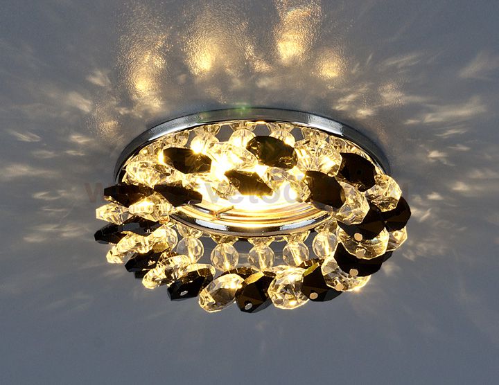 206 MR16 CH/BK/CL хром/черный/прозрачный Elektrostandard Встраиваемый потолочный светильник