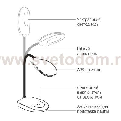 TL90191 черный Elektrostandard Настольный светодиодный светильник