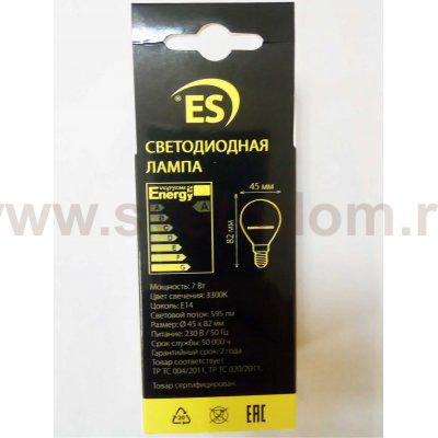 Лампа светодиодная Elektrostandard Mini Classic LED 7W 6500K E14