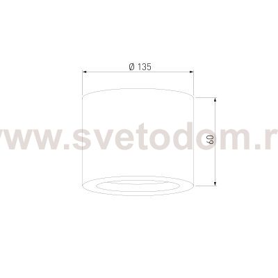 Накладной точечный светильник 1070 GX53 GD шампань Elektrostandard