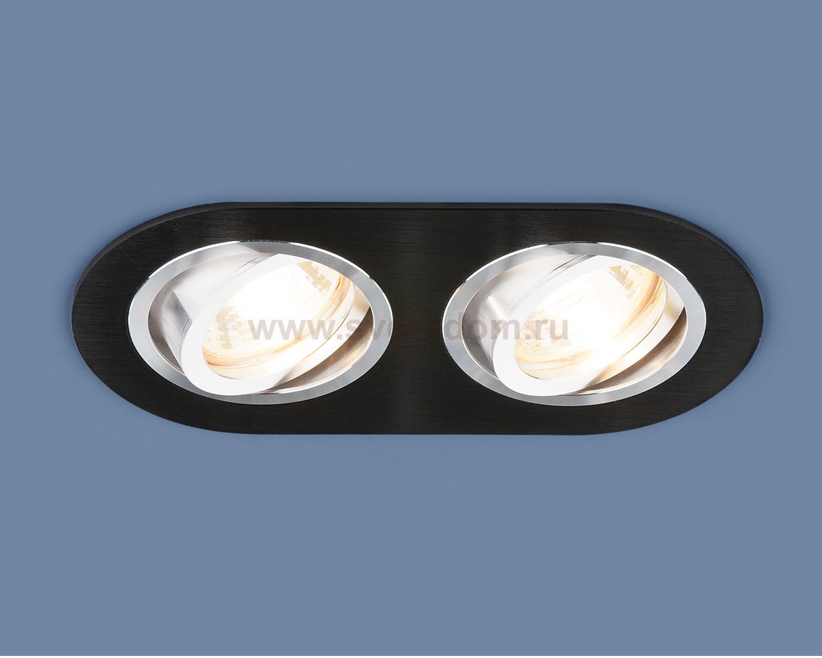 Алюминиевый точечный светильник 1061/2 MR16 BK черный Elektrostandard