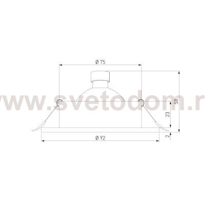 Алюминиевый точечный светильник 1061/1 MR16 WH белый Elektrostandard