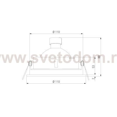 Алюминиевый точечный светильник 1071/1 MR16 WH белый Elektrostandard