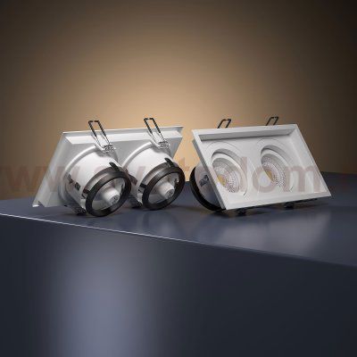 Алюминиевый точечный светильник 1071/2 MR16 WH белый Elektrostandard