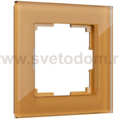 Рамка на 1 пост (бронзовый,стекло) Werkel WL01-Frame-01