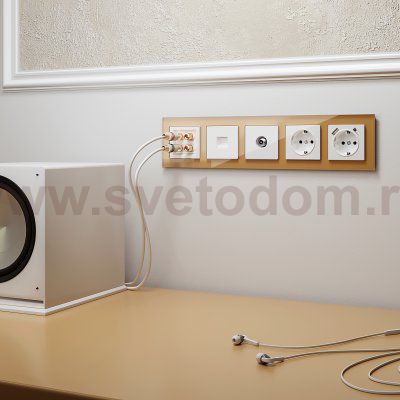 Рамка на 5 постов (бронзовый,стекло) Werkel WL01-Frame-05