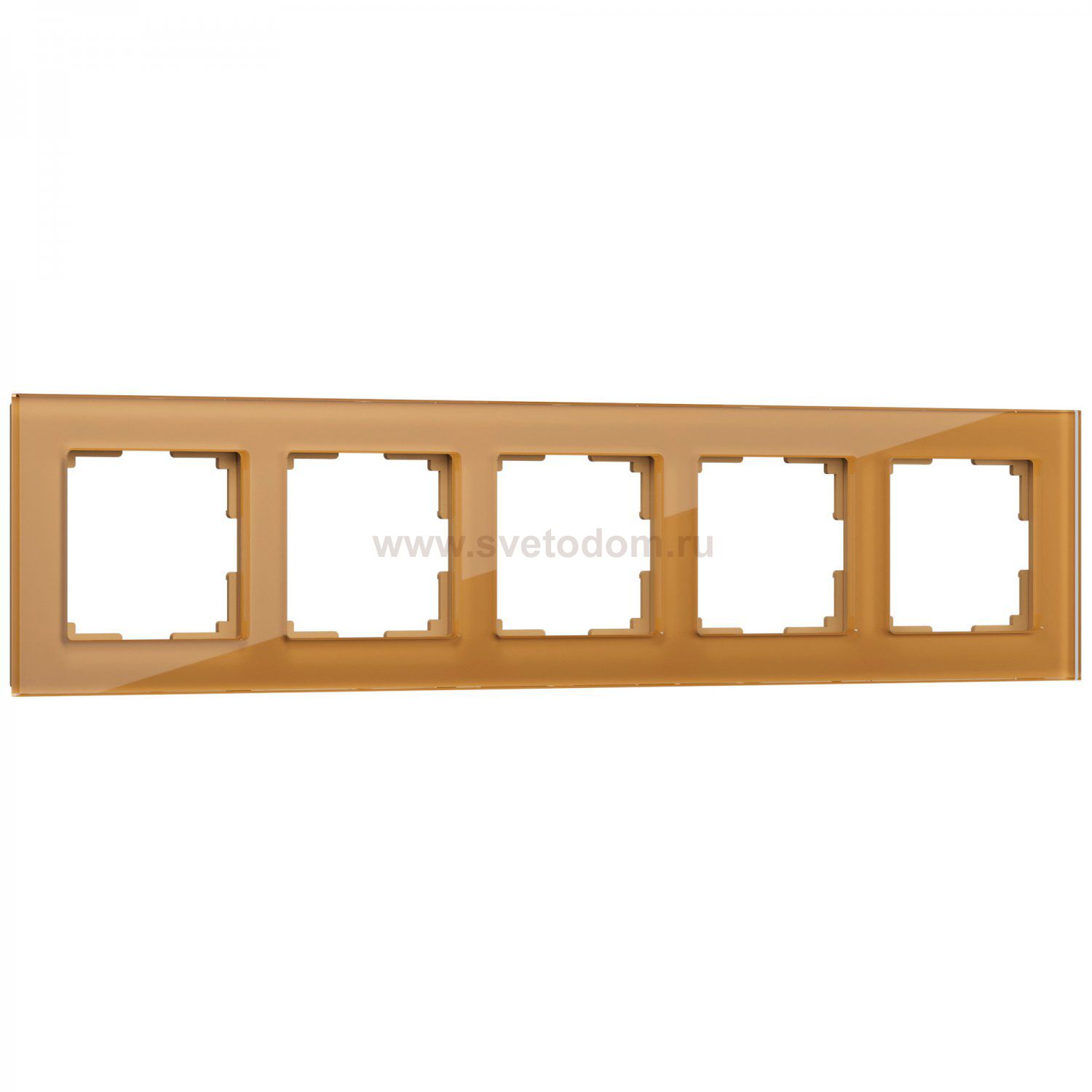 Рамка на 5 постов (бронзовый,стекло) Werkel WL01-Frame-05