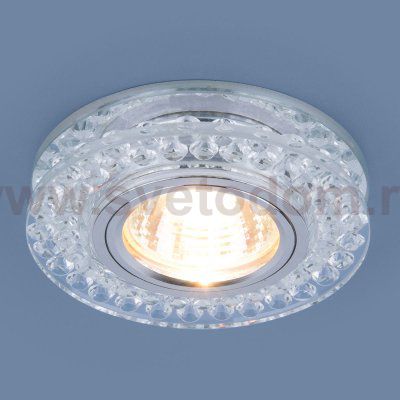 Точечный светодиодный светильник Elektrostandard 8381 MR16 CL/SL прозрачный/серебро
