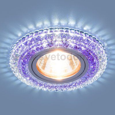 Точечный светодиодный светильник Elektrostandard 2193 MR16 CL/PU прозрачный/фиолетовый