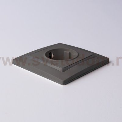 Рамка на 1 пост (серо-коричневый, basic) Werkel WL03-Frame-01