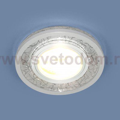 Точечный светодиодный светильник Elektrostandard 7020 MR16 WH/SL белый/серебро