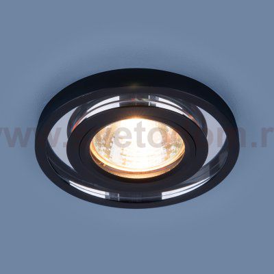 Точечный светодиодный светильник Elektrostandard 7021 MR16 SL/BK зеркальный/черный 