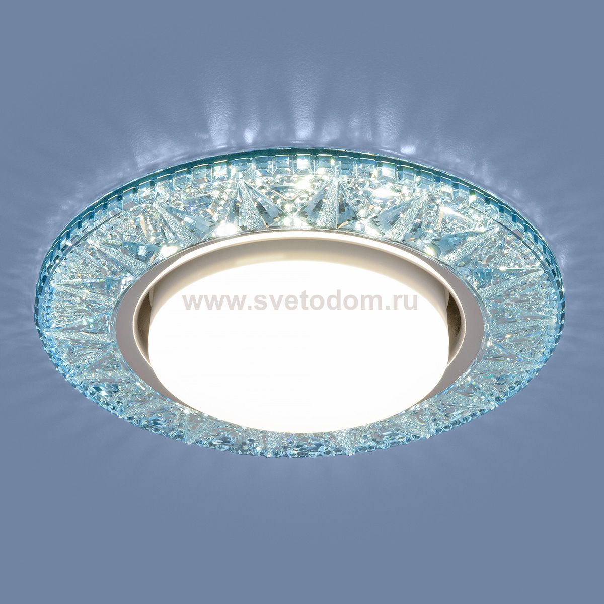 Точечный светодиодный светильник 3022 GX53 BL лазурный Elektrostandard