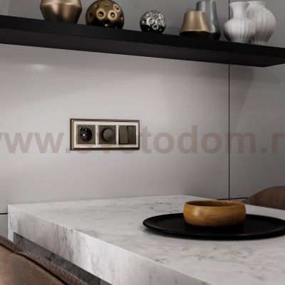 Накладка для диммера (бронзовый) WL12-DM-CP Werkel