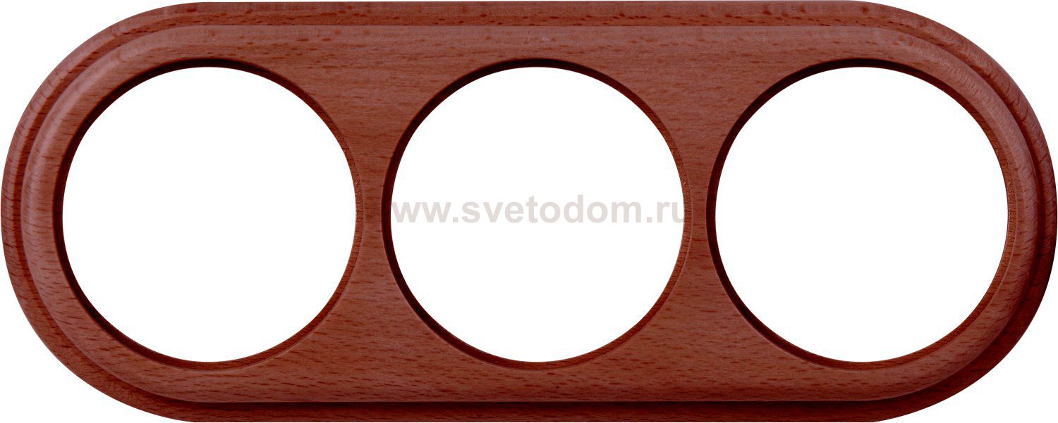 Рамка на 3 поста (итальянский орех) WL15-frame-03 Werkel