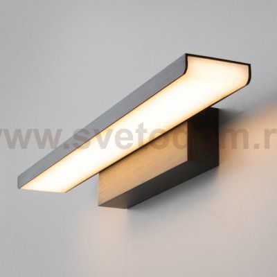 Настенный светодиодный светильник Sankara LED MRL LED 16W 1009 IP20 черный Elektrostandard