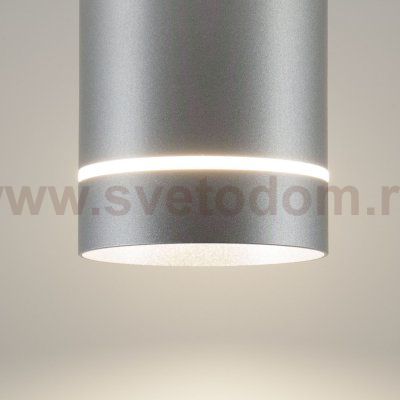 Накладной акцентный светодиодный светильник DLR021 9W 4200K хром матовый Elektrostandard