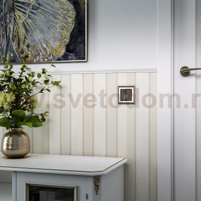 Рамка на 1 пост (бронза/белый) Werkel WL17-Frame-01