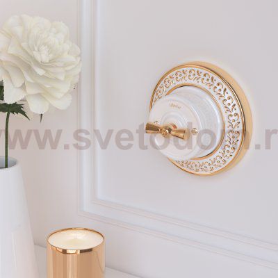 Рамка на 1 пост (белое золото) Werkel WL70-frame-01