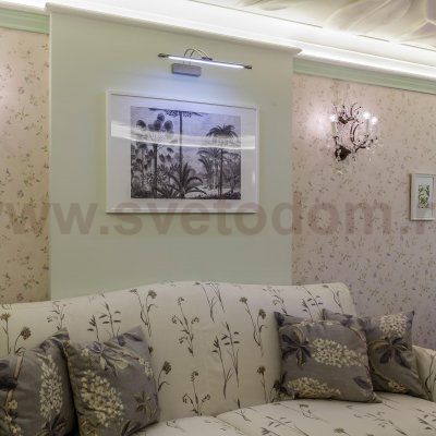 Настенный светодиодный светильник Simple LED MRL LED 10W 1011 IP20  никель Elektrostandard