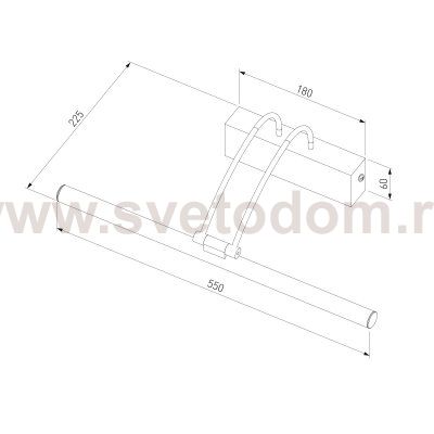 Настенный светодиодный светильник Simple LED MRL LED 10W 1011 IP20 бронза Elektrostandard