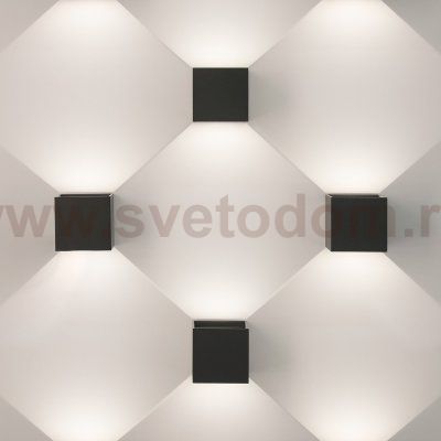 Winner черный уличный настенный светодиодный светильник 1548 TECHNO LED Elektrostandard