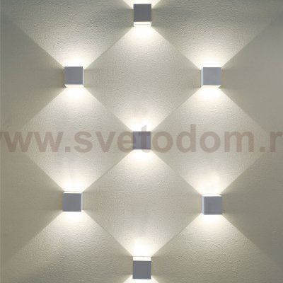 Winner белый уличный настенный светодиодный светильник 1548 TECHNO LED Elektrostandard