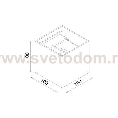 Winner белый уличный настенный светодиодный светильник 1548 TECHNO LED Elektrostandard