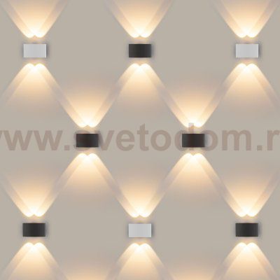Twinky double серый уличный настенный светодиодный светильник 1555 TECHNO LED Elektrostandard